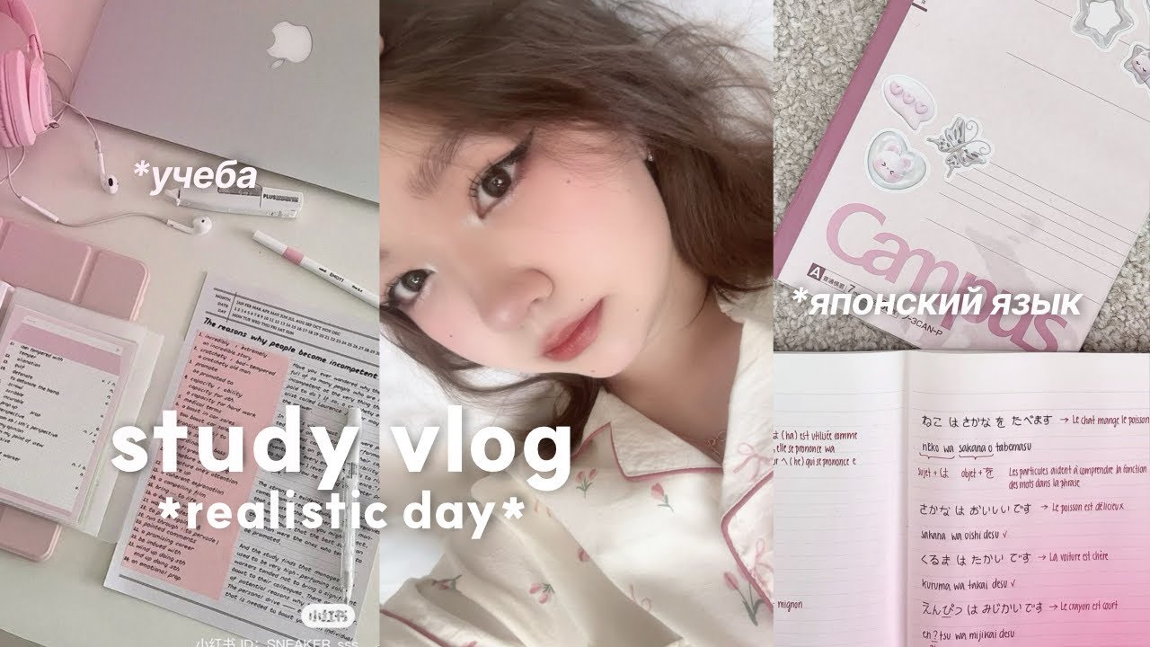 🎧STUDY VLOG|японский язык,моя работа,обзор на стол