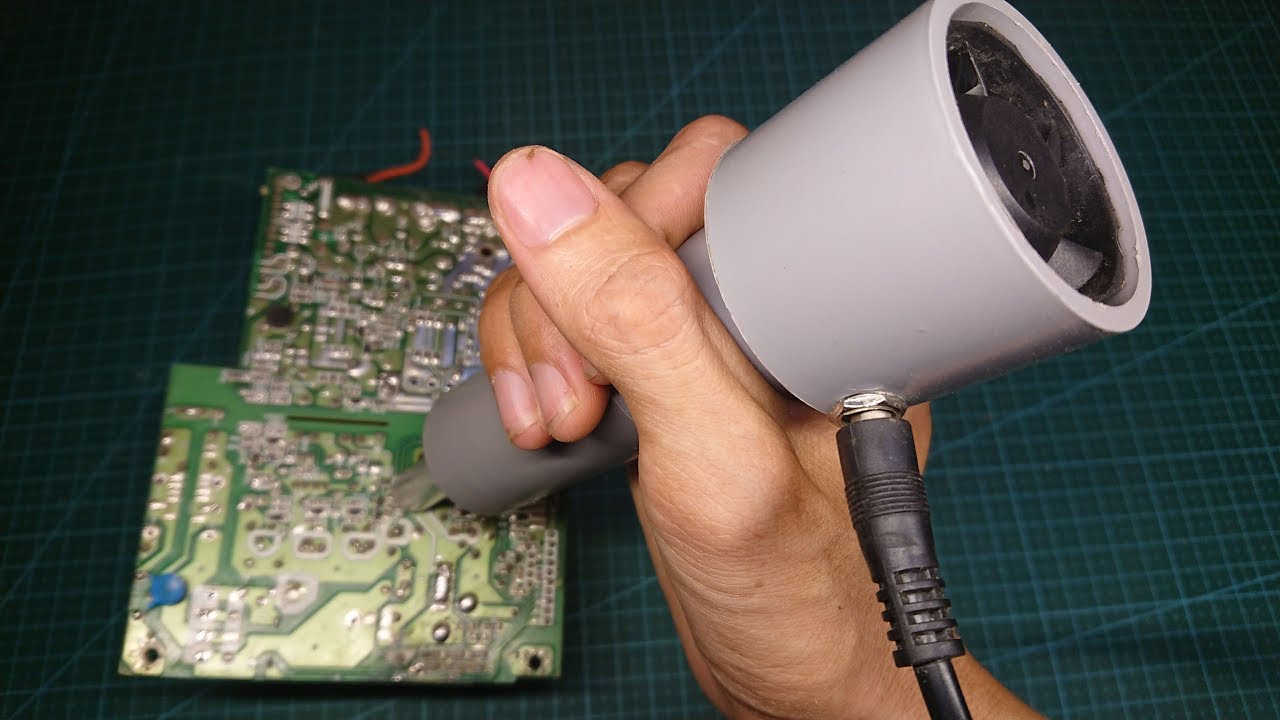 How to Make a hot air gun from a Glowing Plug