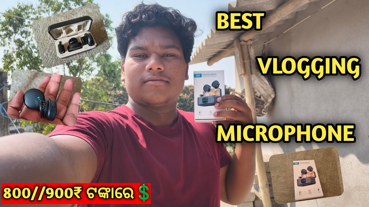 Best vlogging microphone 🎤🎙️ 800//900 rs re💲