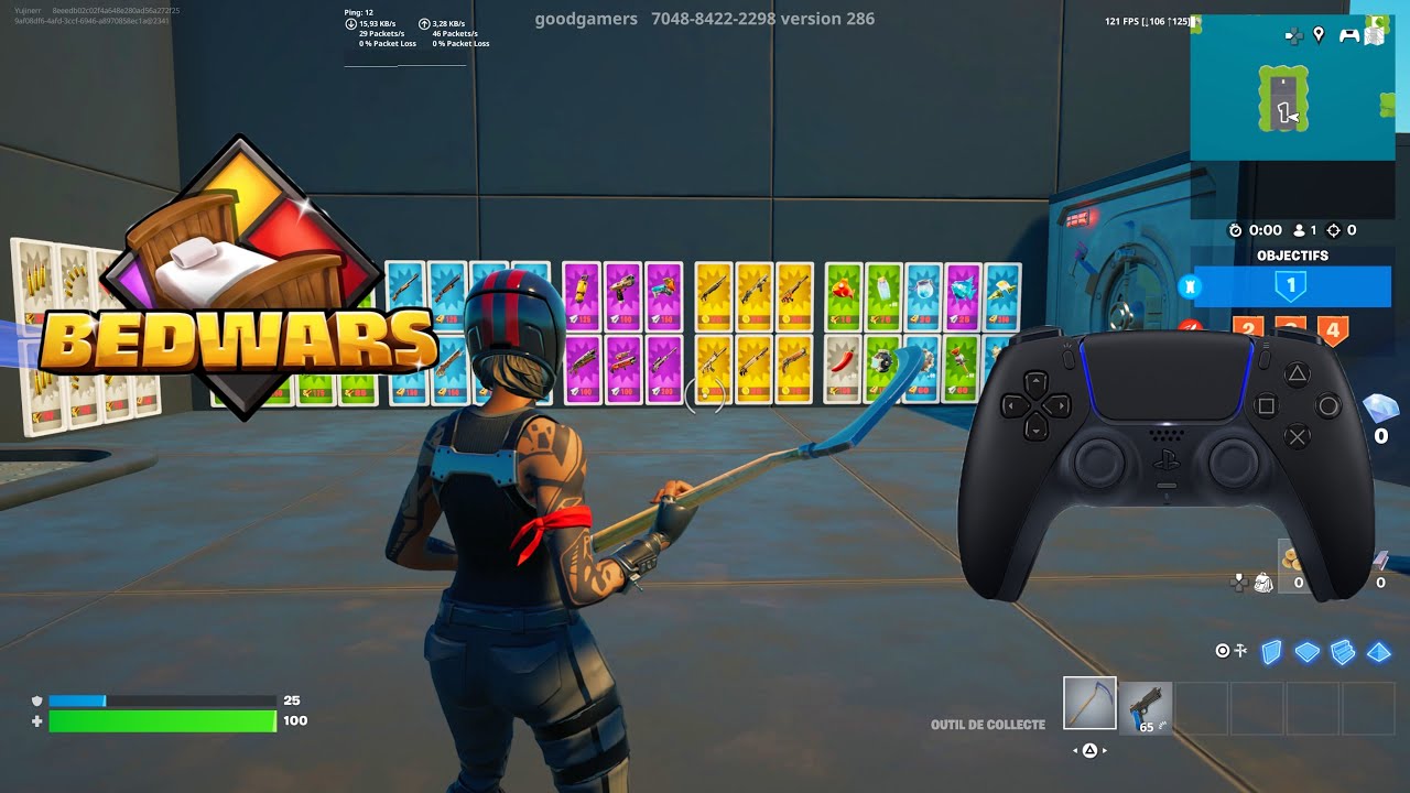 Fortnite Bedwars Gameplay PS5 🎮