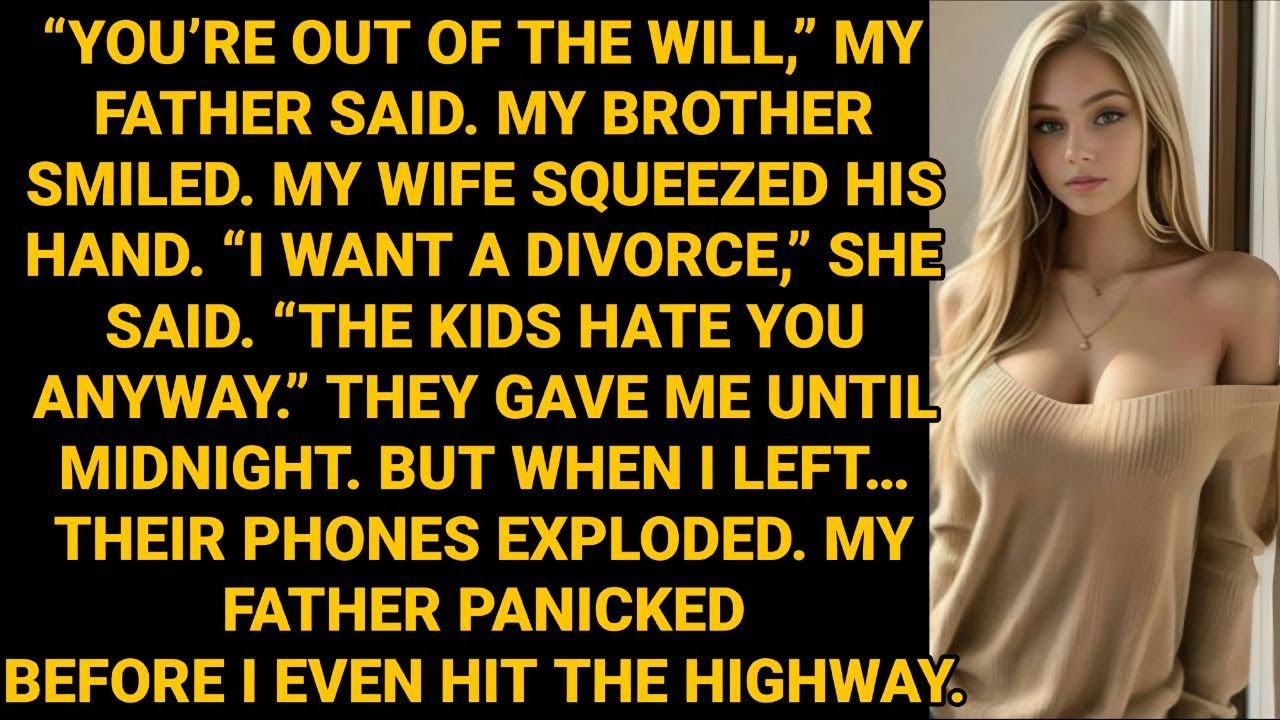 My Parents Cut Me From the Will, My Wife Chose My Brother — Then My Daughter Exposed Everything