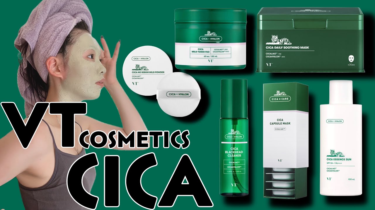 【CICAコスメ一気レビュー】夏でもさっぱり肌荒れ知らずのスキンケア6点✨VTcosmetics✨