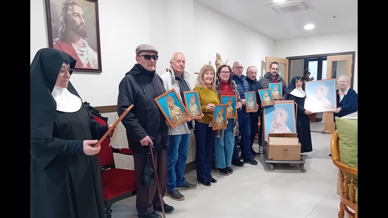 EL ASILO RECIBE 75 CUADROS CON LA IMAGEN DE LA VIRGEN DE LAS VIRTUDES