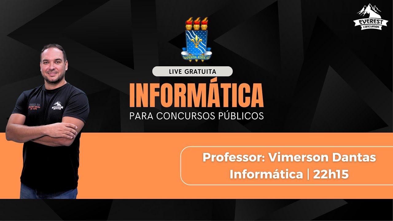LIVE: INFORMÁTICA PARA UFPB - IBFC | CONCEITOS BÁSICOS DE HARDWARE | PROFESSOR: VIMERSON DANTAS