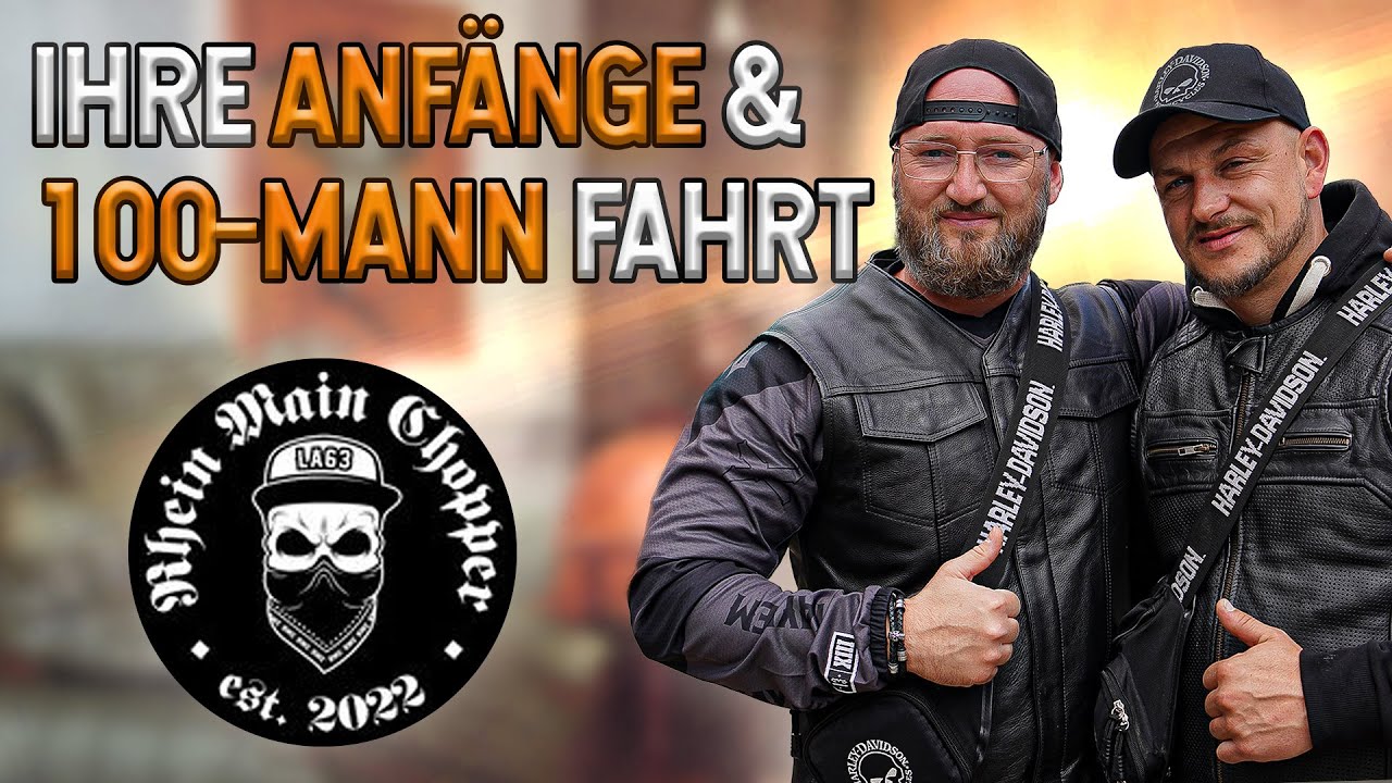 🏍 100-MANN AUSFAHRT & die ANFÄNGE von RHEINMAINCHOPPER! 🤟🔥 - Interview | Rock da Bike