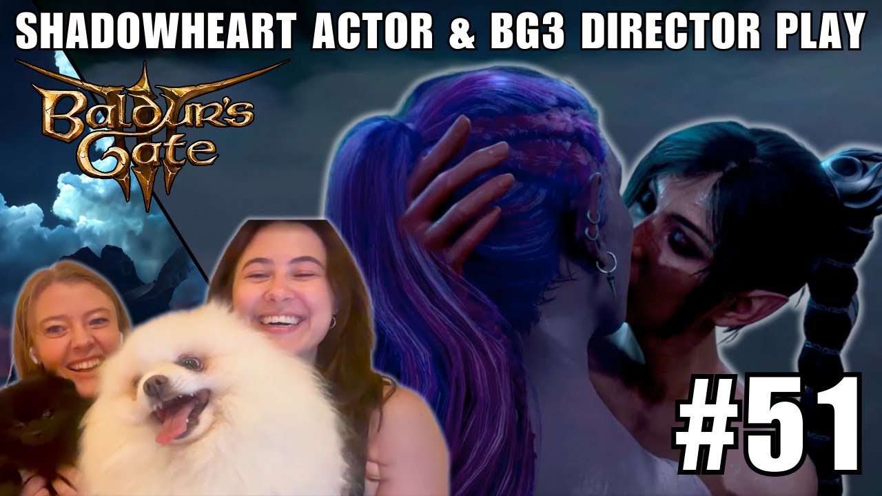 redoing SHADOWHEART’S ACT 3 ROMANCE!!! more 🍑 this time - Jen & Aliona AND dogs play BG3