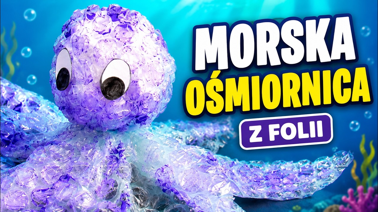 Co zrobić z folii bąbelkowej? -  Ośmiornica | Morskie zwierzęta | Praca plastyczna / Octopus crafts