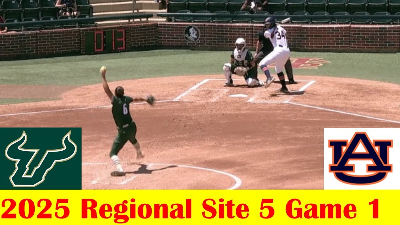 South Florida vs Auburn Softball Game Highlights, 2025 NCAA Regional Site 5 Game 1