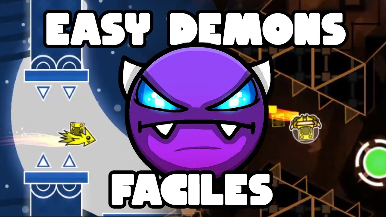 LOS 9 EASY DEMONS MAS FACILES PARA EMPEZAR EN GEOMETRY DASH