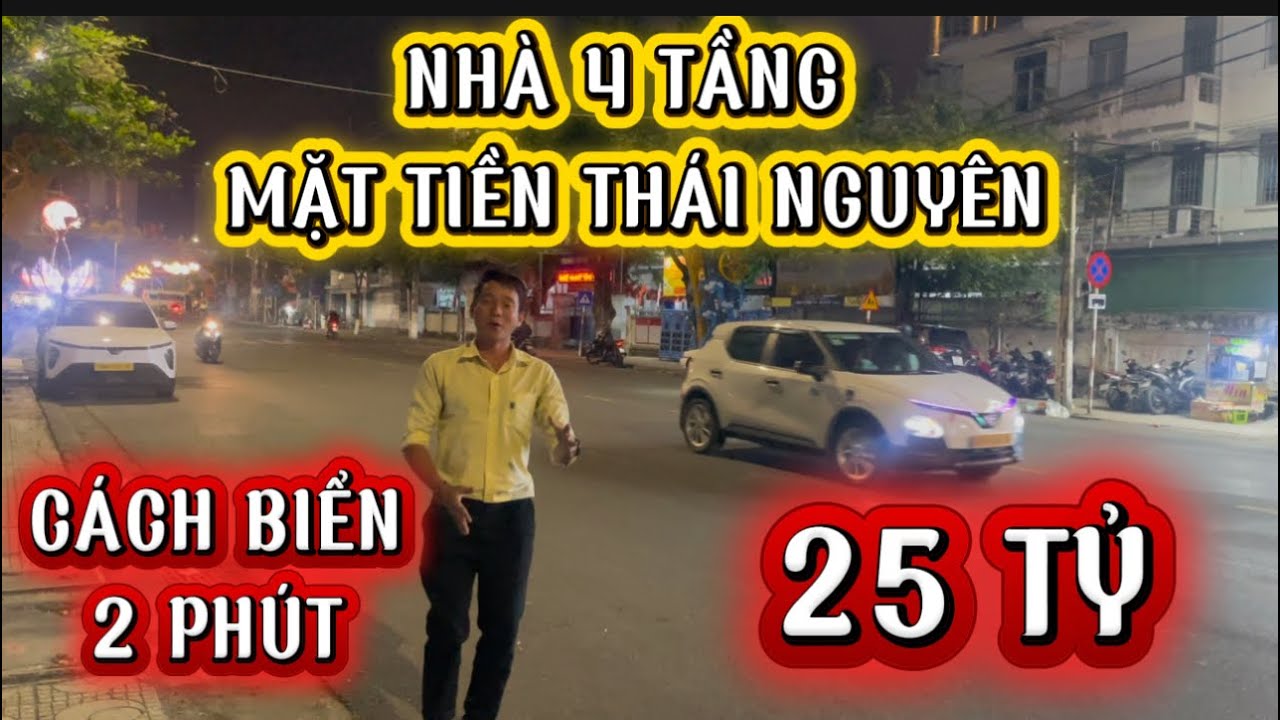 🏢 NHÀ 4 TẦNG MẶT TIỀN THÁI NGUYÊN – TRUNG TÂM NHA TRANG – GIÁ 25 TỶ