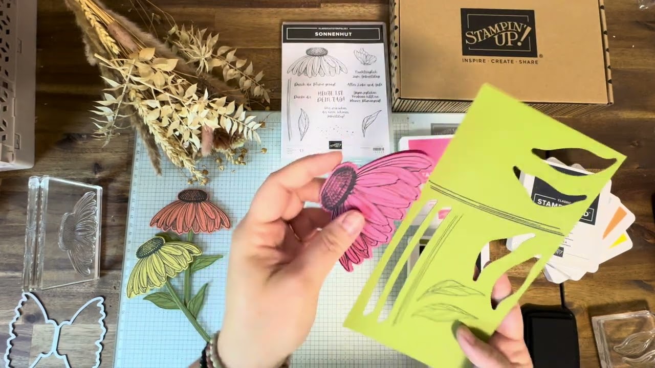 Magnet Lesezeichen basteln | Katalog-Goodies | Sonnenhut von Stampin' Up! | Papierkunstwelten