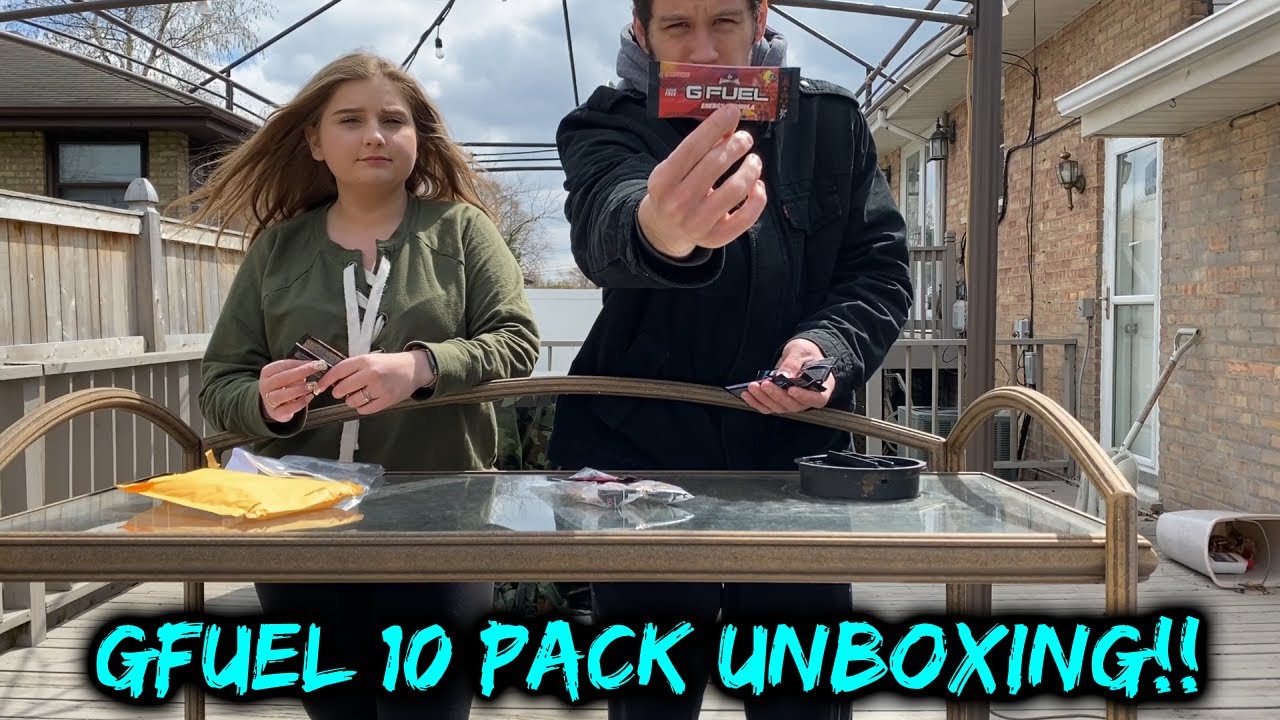 GFUEL 10 Most Popular Flavors Unboxing!!
