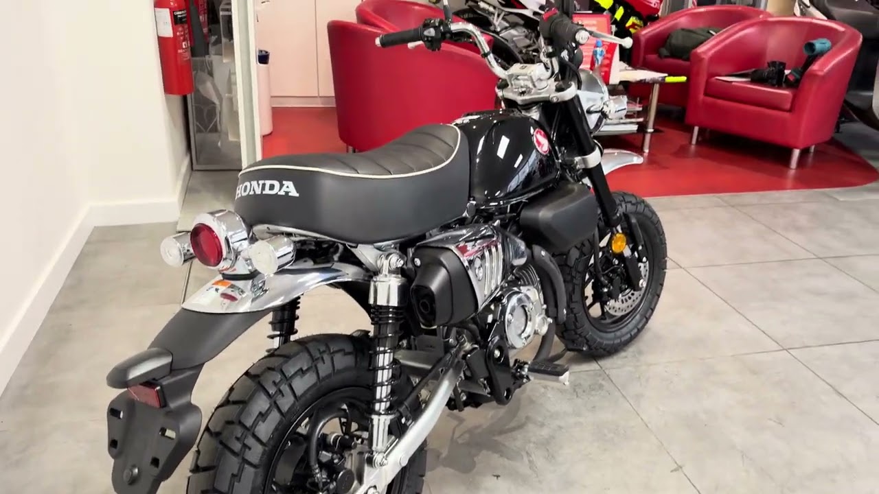 Brand New Iconic Honda Monkey 125 in Silver and Black Available at Grafton Motorcycles Milton Keynes