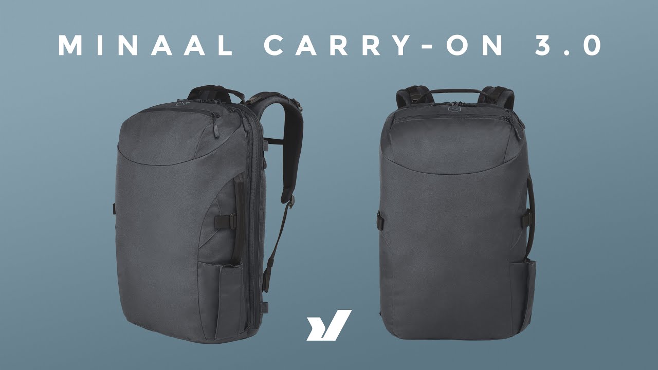 Refined For Minimalist One-Bag Travel - The Minaal Carry-On 3.0
