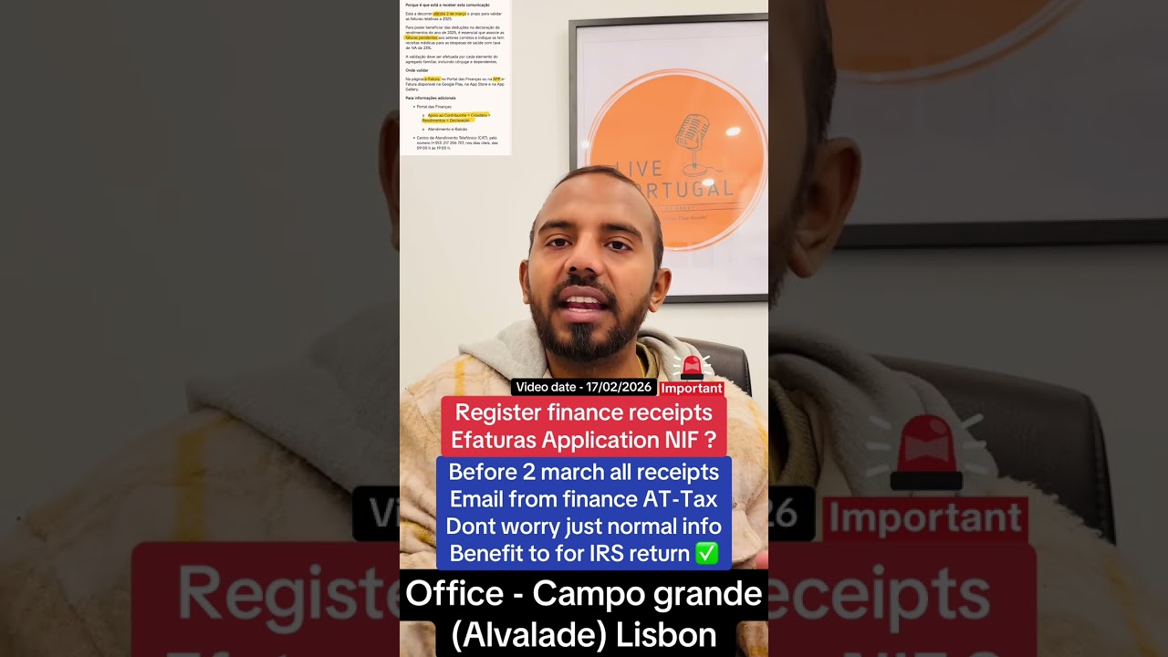 Register finance receiptsEfaturas Application NIF ? ®Live Portugal By Harry | Advocate Portugal news