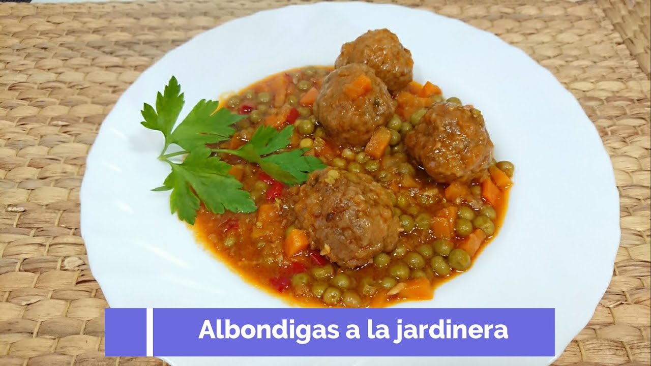 Albóndigas a la Jardinera