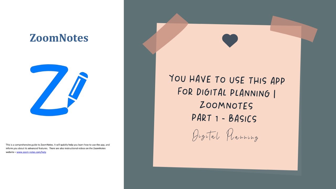 You have to use this app for digital planning! | Zoomnotes