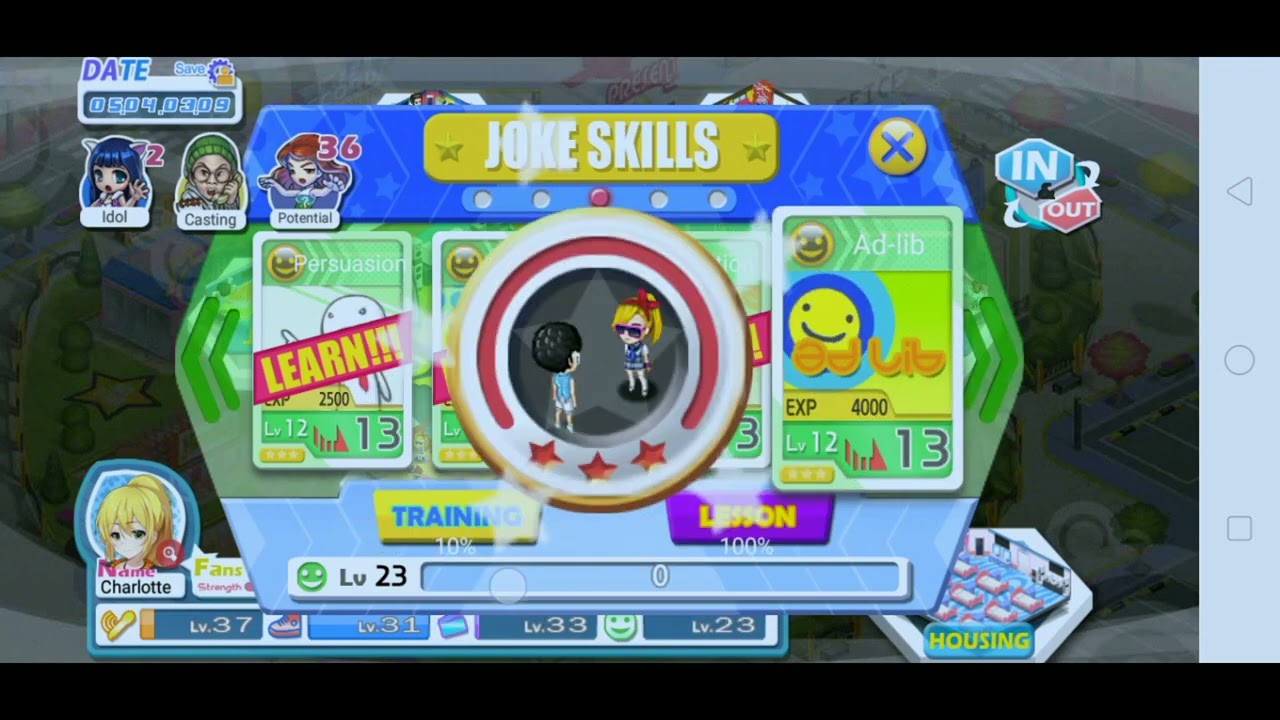 love idol company | unlocking all the skill of my idol 