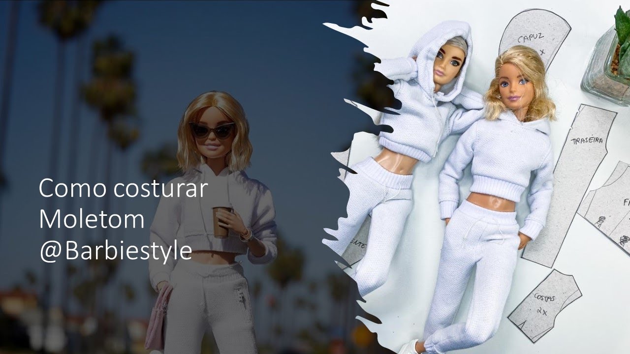 Tutorial de costura Moletom inspirado no @barbiestyle