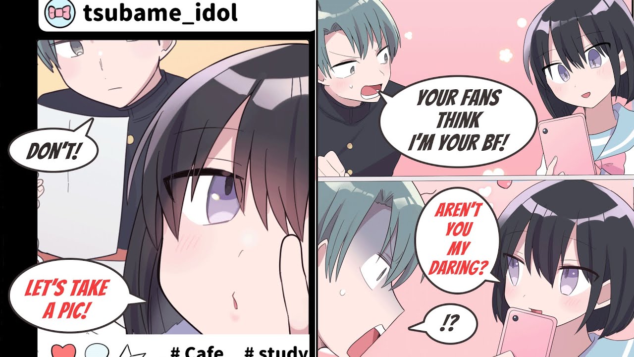 [Manga dub] My cute friend is a famous idol and her many male fans became furious to me because...