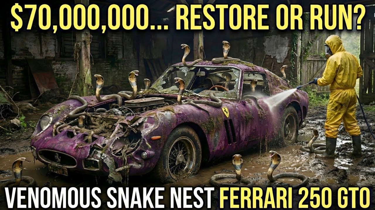 Restoring $70,000,000 Ferrari 250 GTO Infested with 50 Deadly King Cobras