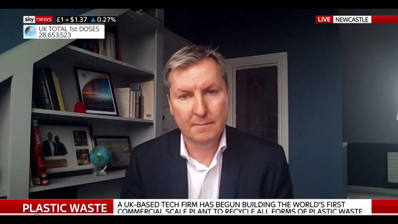 Mura CEO Steve Mahon discusses Hydro-PRT® Advanced Recycling Solution on the Sky News Ian Kings Show