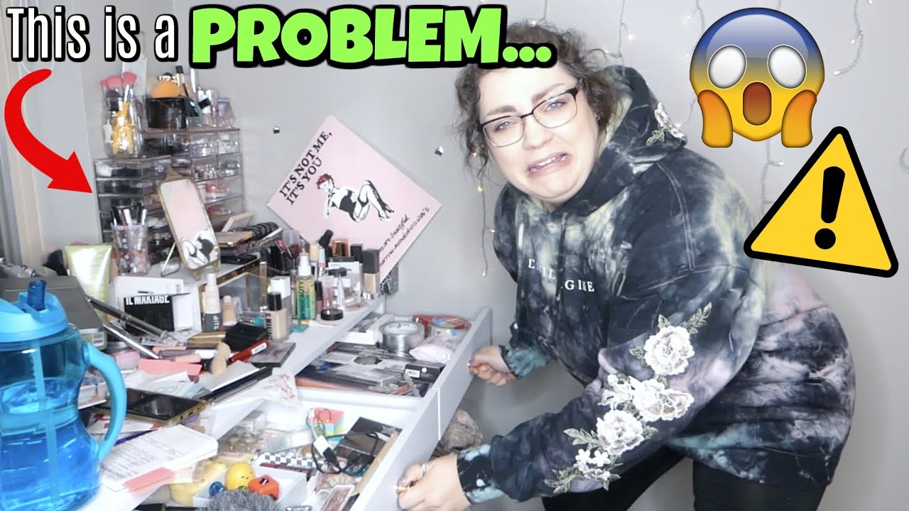 DECLUTTER & ORGANIZE WITH ME!!! | Vanity + Desk + Everyday Makeup Corner