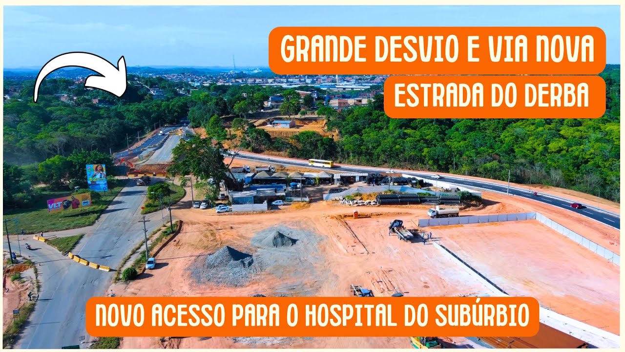 Obras do VLT de Salvador: Trecho Duplicado e Novo Desvio na Estrada do Derba!