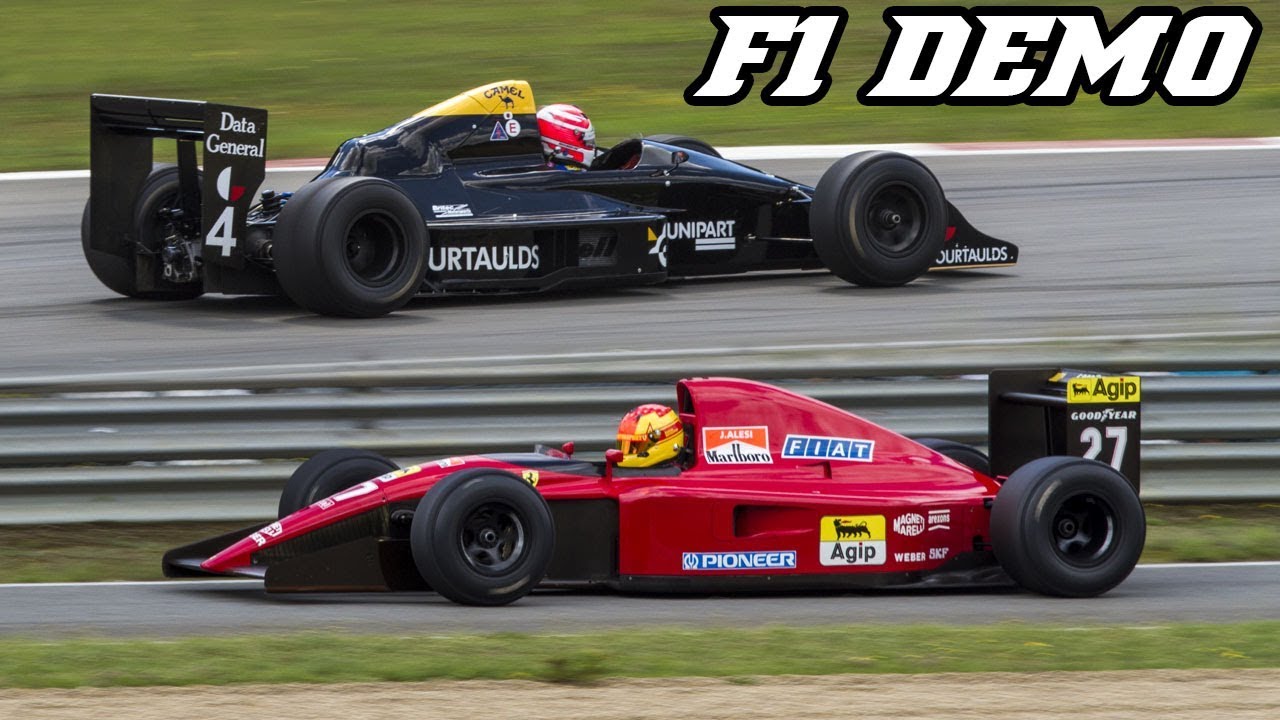 F1 demo Zolder historic GP 2017 - Ferrari 643, F92a, Tyrrell 17, Williams  and more