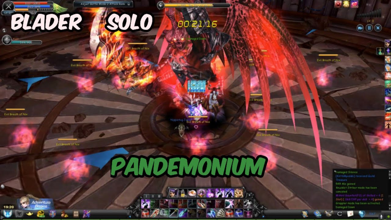 Blader Solo Pandemonium - CABAL Ultimate Combo SEA l Dungeon Entry: Devil's Invitation
