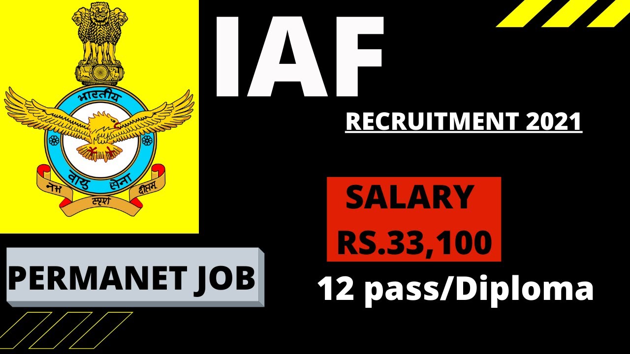 Indian Air Force recruitment 2021 🔥 Airmen Group X & Y | Permanent JOB | RS. 33100 | Government Guru