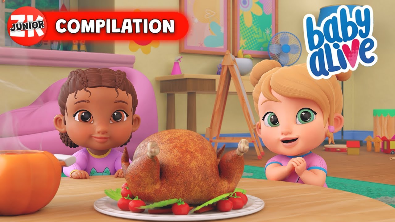 День благодарения малыша! 🦃 Baby Alive | Подборка серий | ZeeKay Junior