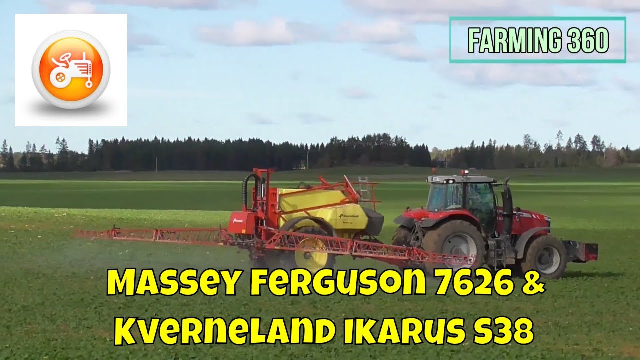 Spraying 2018 | Kverneland Ikarus S38 & Massey Ferguson 7626