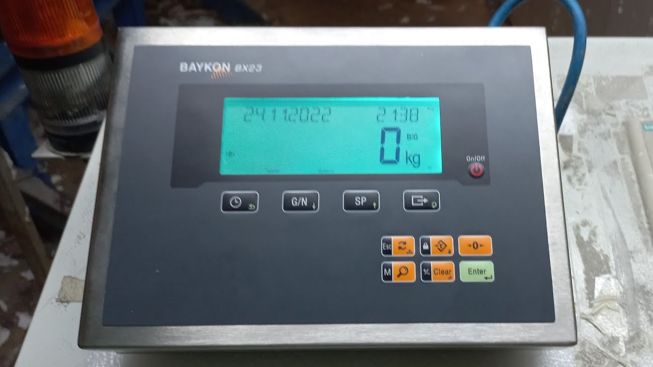 BAYKON BX23 tartım transdüseri loadcell bilgi çıkışı ayarı 0-10 volt 4-20 mA ayarı