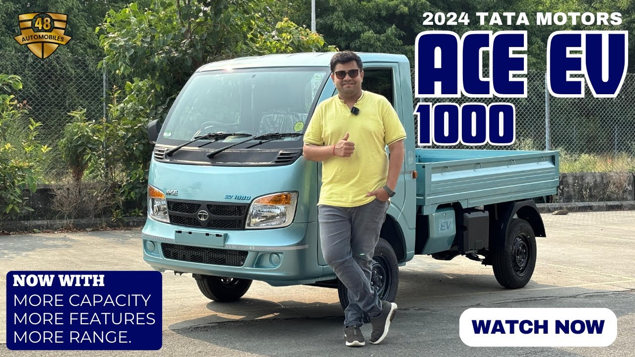 2024 TATA ACE EV 1000 Launched In Pantnagar Detailed Review in Hindi || More Capacity, More Range ||