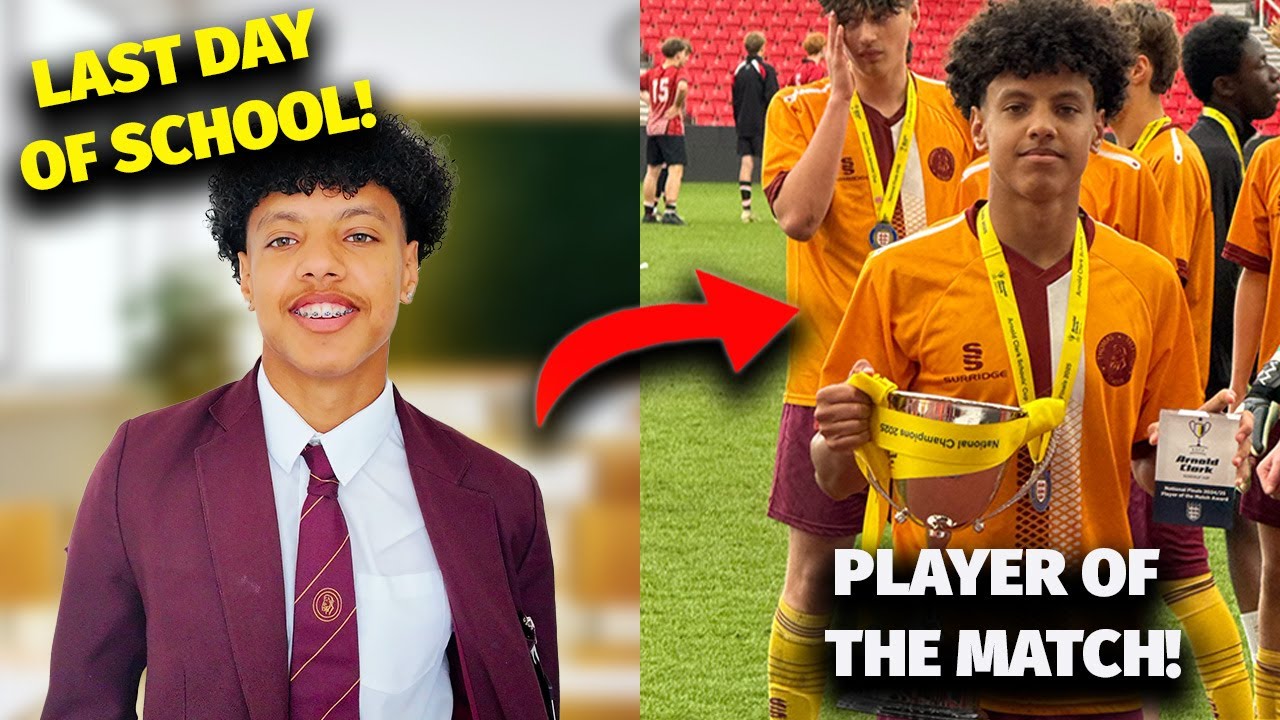LAST DAY OF SCHOOL! I WON PLAYER OF THE MATCH!!