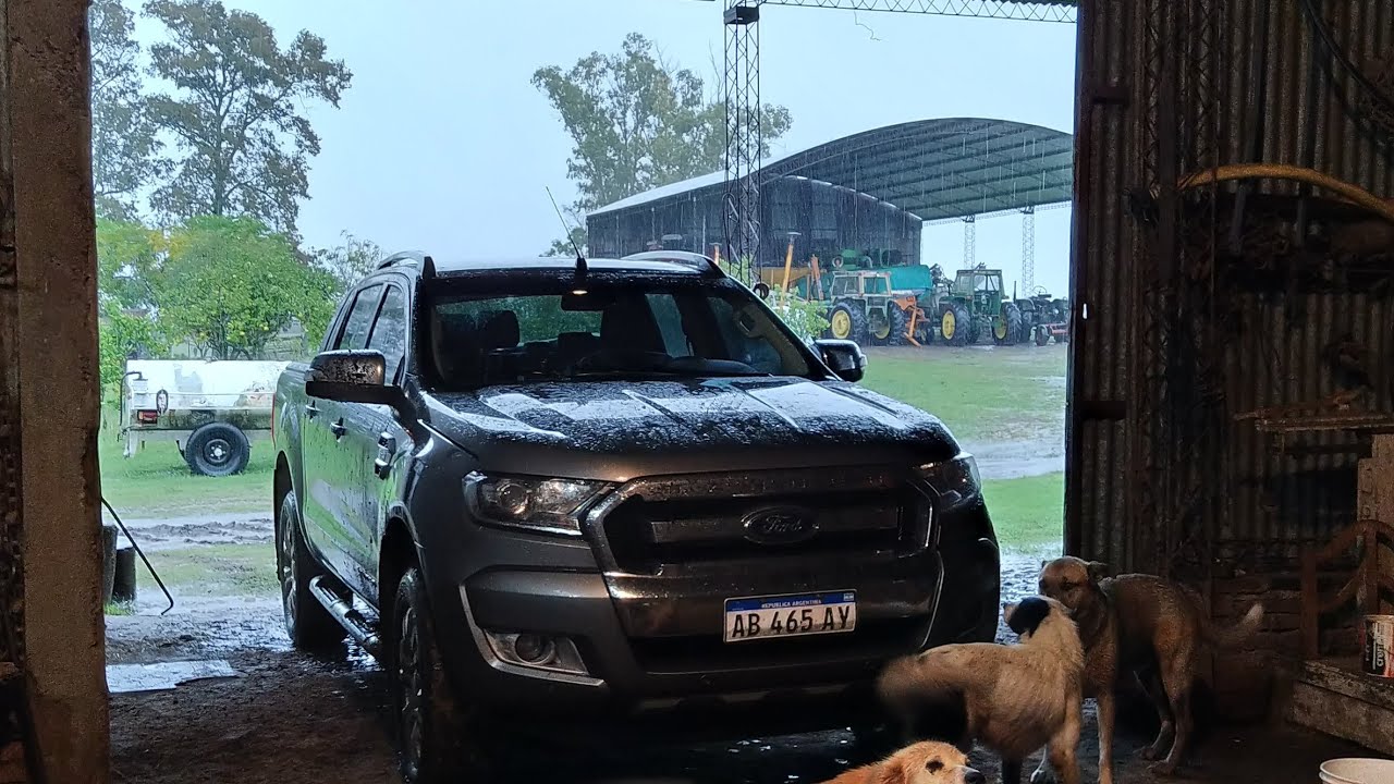 Un fin de semana a pura lluvia en el campo