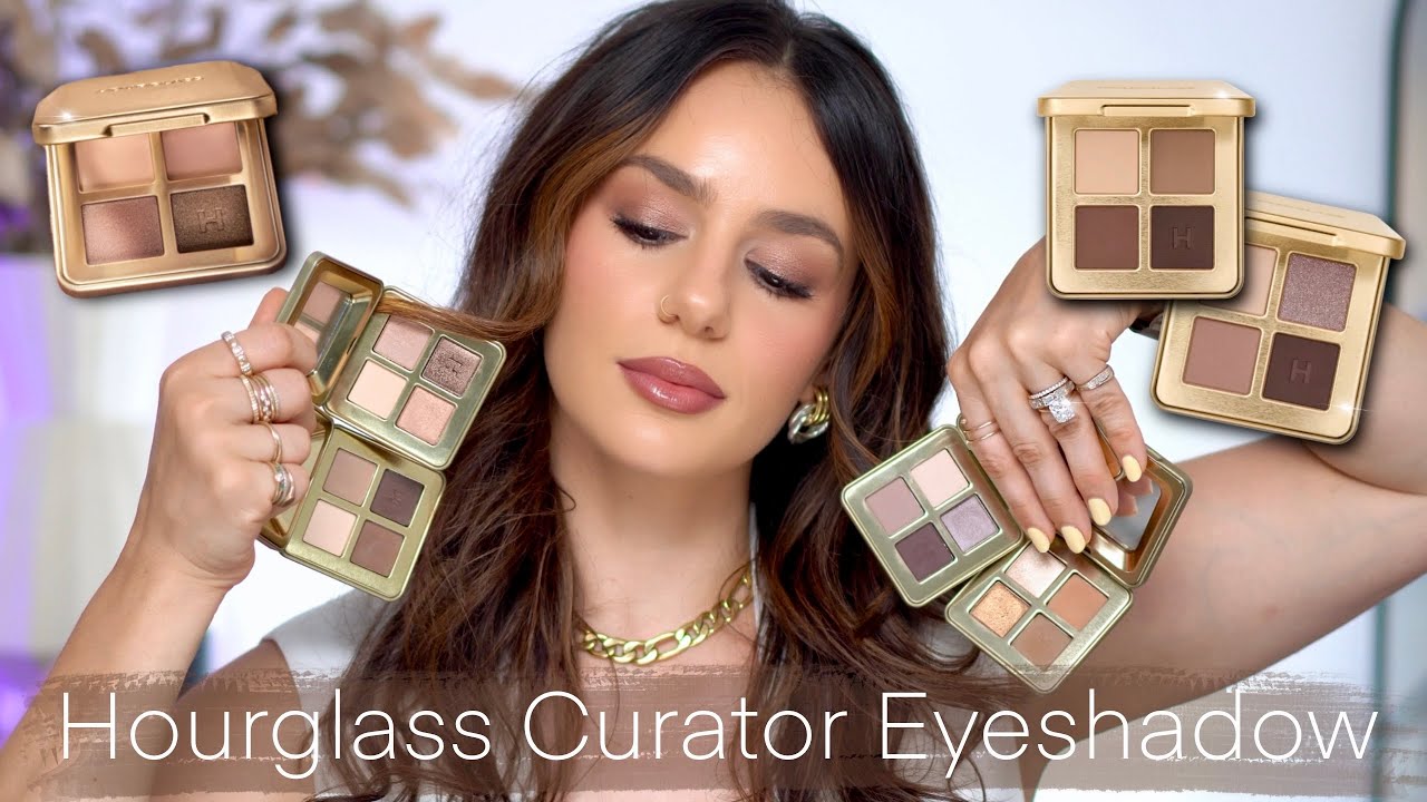HOURGLASS CURATOR EYESHADOW PALETTES: $68?! Are They Worth It?! 4 Palettes, 4 Looks || Tania B Wells