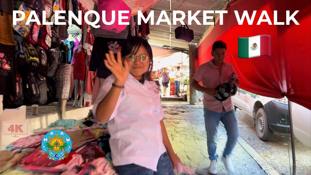 Palenque Street Market in Palenque, Chiapas, Mexico 🇲🇽 | 4K Walking Tour | January 2026
