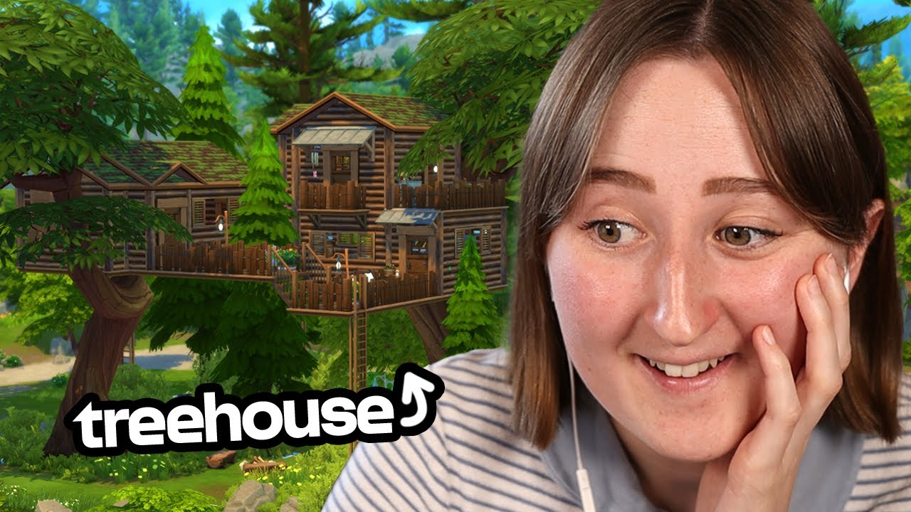 i built a TREEHOUSE in the sims
