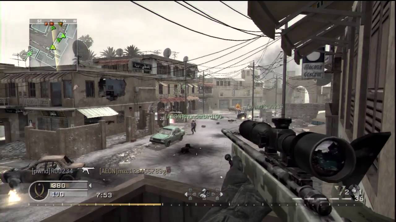 COD4: Francamente soy franco!! Chigua-sniper en Crossfire!!