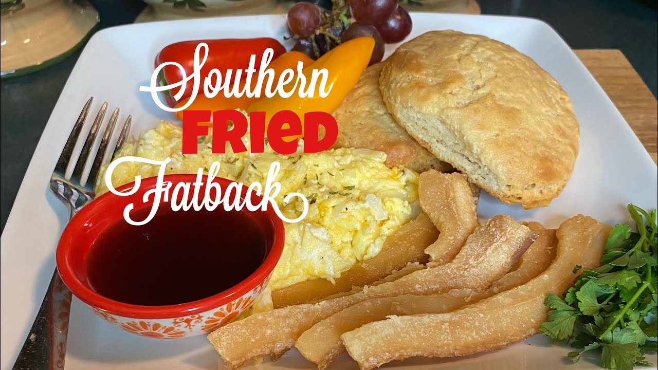 HOW I COOK SALTED PORK FATBACK FOR BREAKFAST COOKING WITH JUDY CALDWELL
