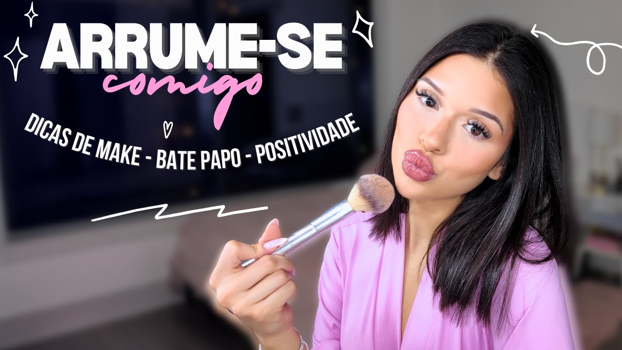 se arrume comigo com uma make simples pro jantar!