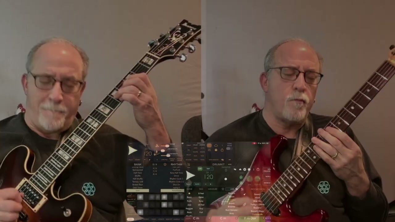 Ken Karsh - Lumbeat PopDrummer/iBassist Sync Jam