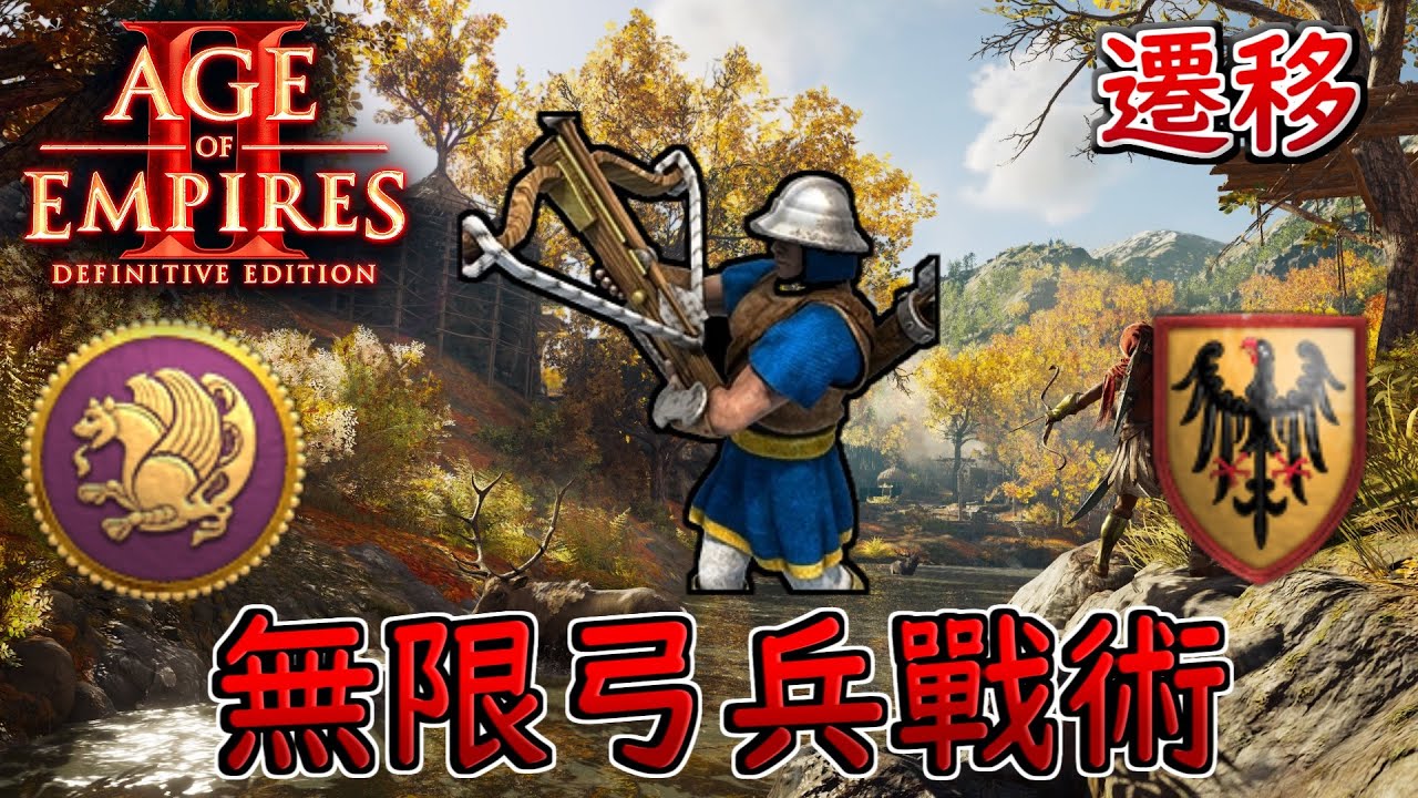 Viper現代化軍隊成形反擊遊俠衝鋒，Yo資源見底轉出波斯弓兵海戰術 條頓vs波斯 2600＋ 【世紀帝國2決定版&Age2】