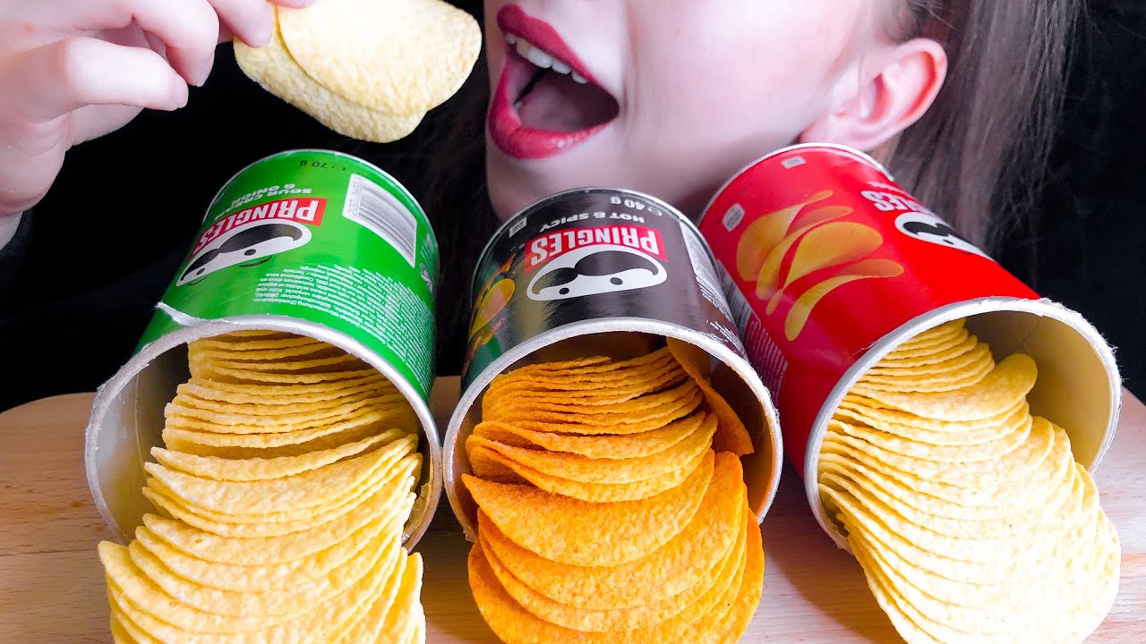ASMR PRINGLES MUKBANG 먹방 (no talking) | EAT WITH SOPHIE
