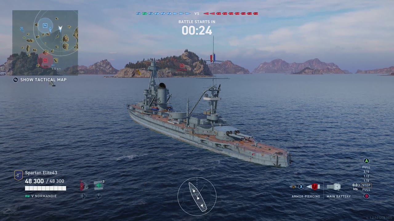 Meet The Normandie! Tier 5 French Battleship! (World of Warships Legends Xbox One X)