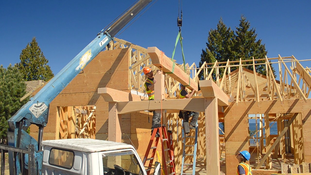Timber frame entry