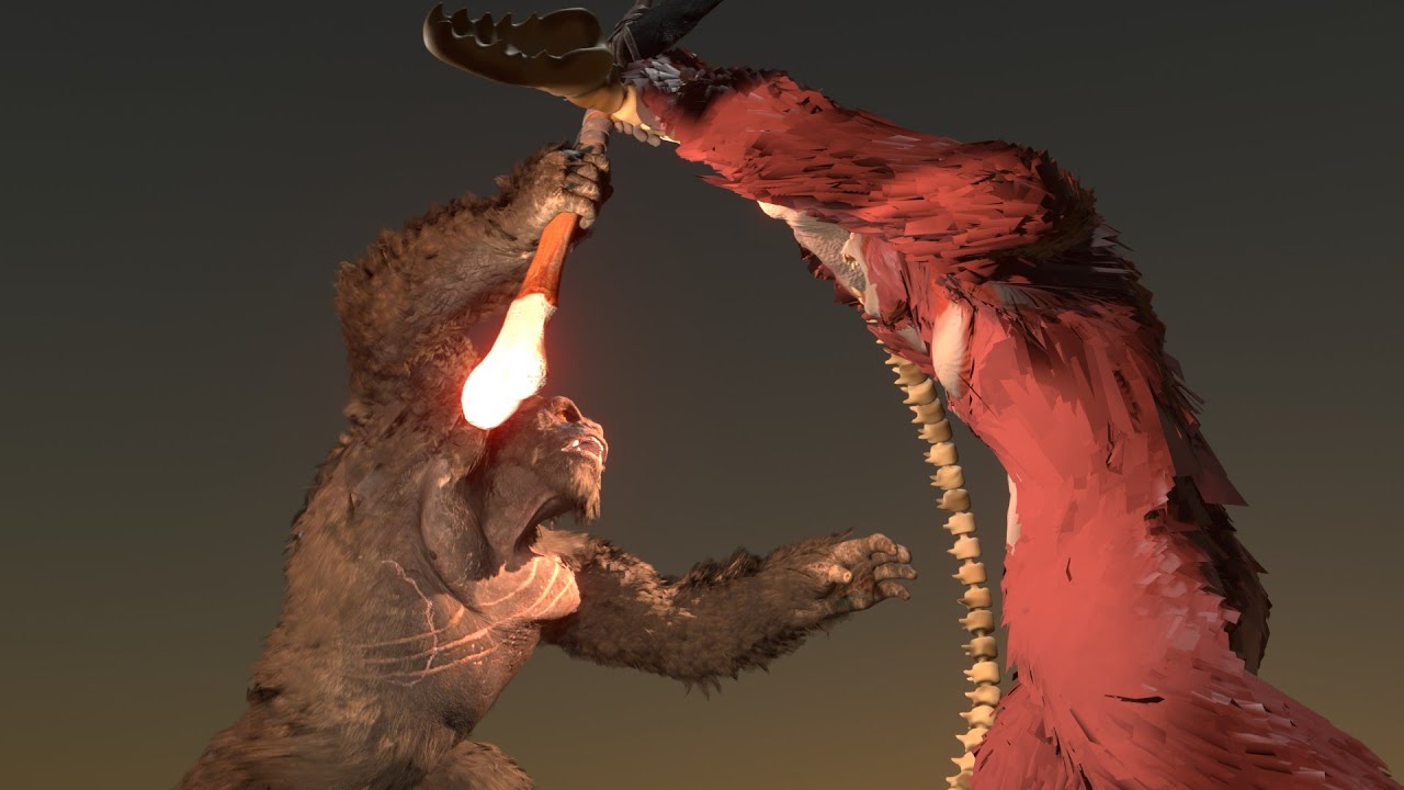 Epic Fan Animation ScarKing VS King Kong (Chapter 1) Alternating Fight