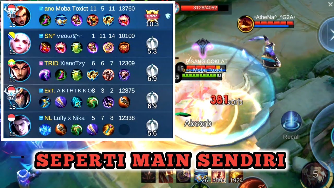 PUSING DAH KEPALA GW JADI ROMER ‼️ MOBILE LEGENDS